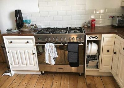 Kitchen Floorboards with large gaps